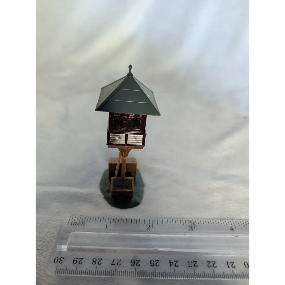 Vintage Built HO 1/87 Scale Trackside  Tower  Building For Train Layout